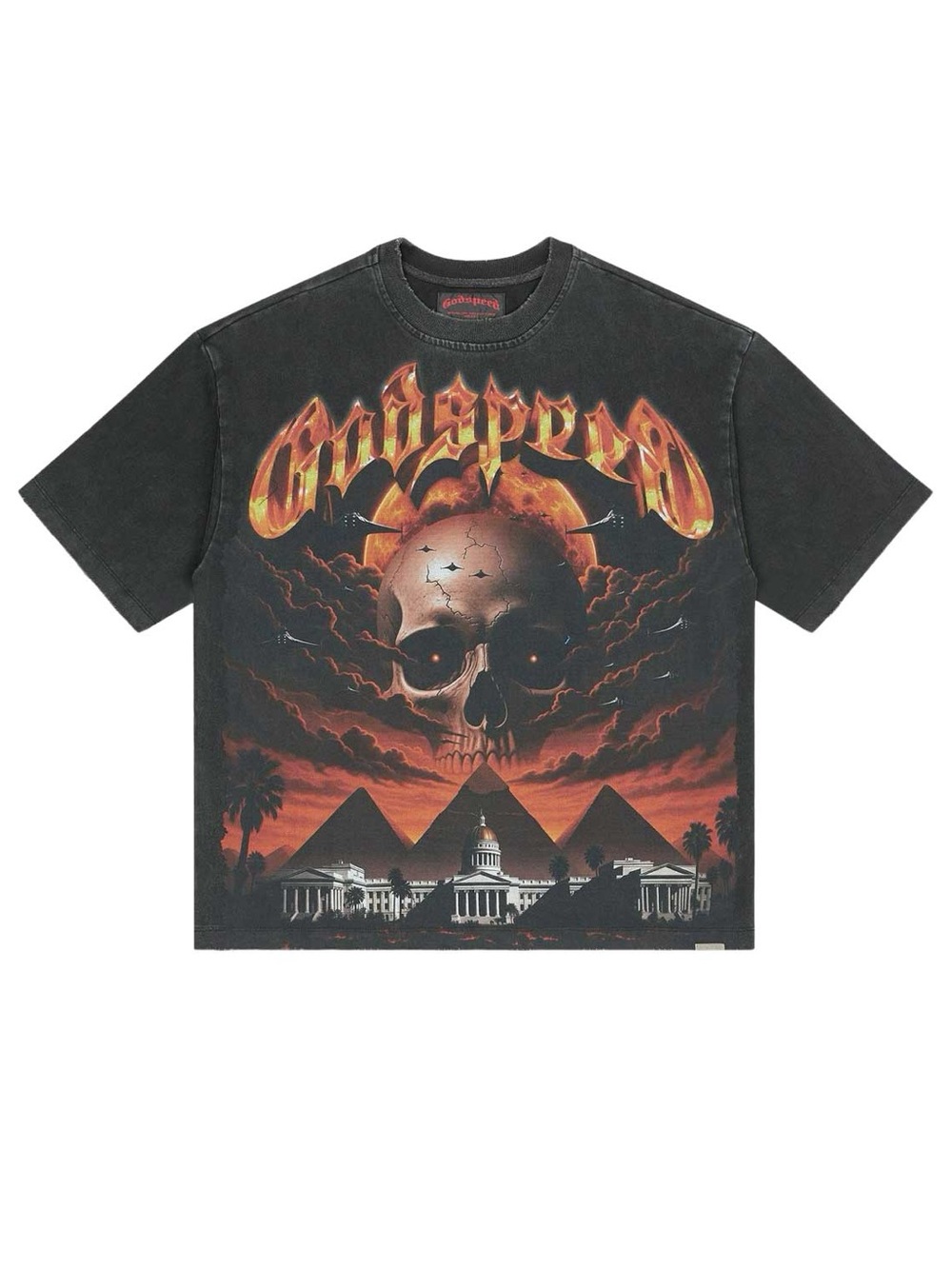 GODSPEED ECHOES OF EMPIRE TEE BLACK LARGE